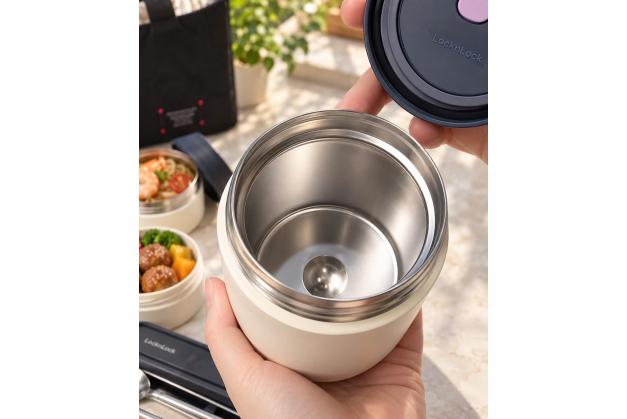 Bộ hộp cơm giữ nhiệt LocknLock All-Fit Lunch- LHC8014IVY